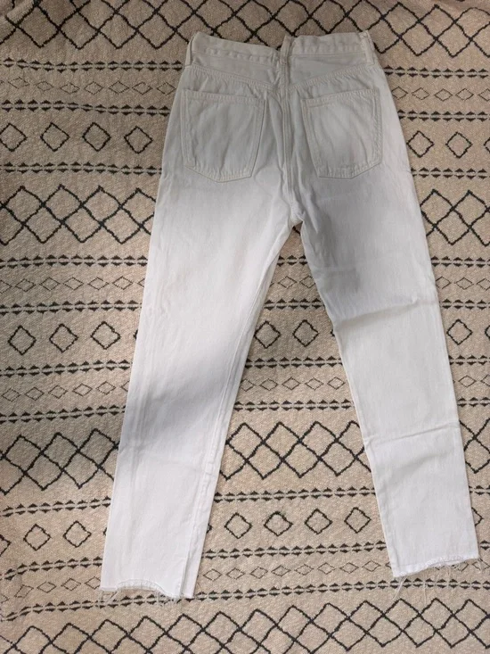 Agolde Criss Cross White Straight Jeans - Picture 7 of 7